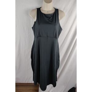 NWT prAna size m BLACK EMERALD LAKE DRESS POCKETS solid pullover sleeveless